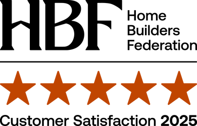 Ratings logo 5 stars brick red